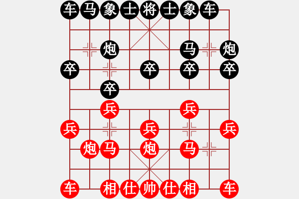 象棋棋谱图片：陈丽淳 先和 谢景波 - 步数：10 