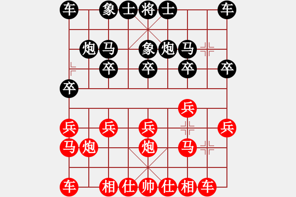 象棋棋譜圖片：知足常樂[1844298287] 負(fù) 芳棋(純?nèi)讼缕?[893812128] - 步數(shù)：10 