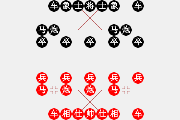 象棋棋譜圖片：爺爺[紅] -VS- 樺[黑] - 步數(shù)：10 