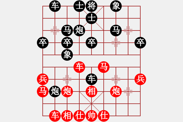 象棋棋譜圖片：-  佳佳象棋  -   地獄使者(天罡) vs 平方千米(地煞) 黑 方 被 絕 殺 > - 步數(shù)：30 