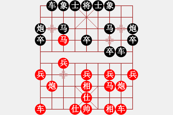 象棋棋譜圖片：thanhtu(6段)-勝-金天河水(2段) - 步數(shù)：20 