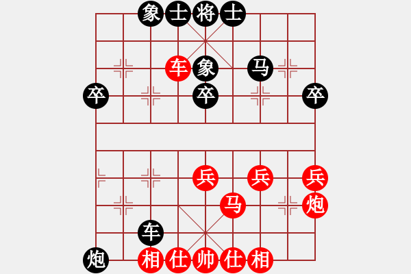 象棋棋譜圖片：2017鳳崗1季度象棋公開賽張海利先和周少勇2 - 步數：40 