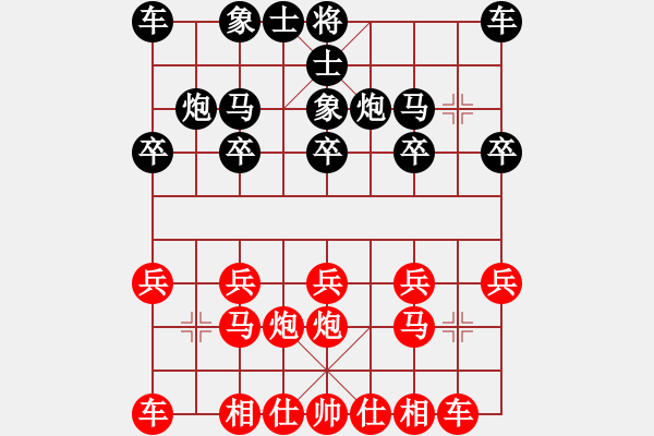 象棋棋譜圖片：順棋自然[724459661] -VS- 老伍[2316128664] - 步數(shù)：10 