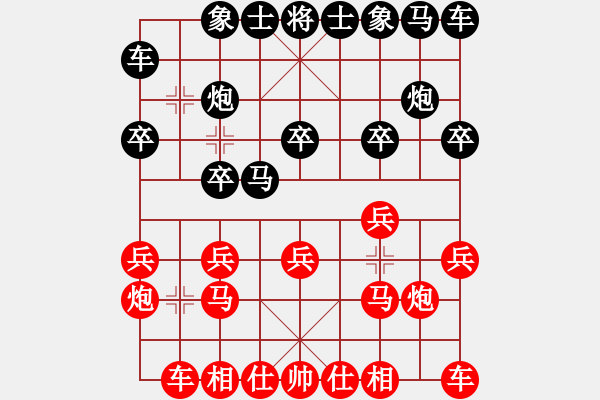 象棋棋譜圖片：弈海無敵(北斗) 勝 東方棋王(無極) - 步數(shù)：10 