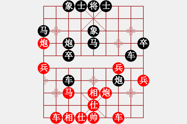 象棋棋譜圖片：馬來西亞象棋總會 張桂敏 勝 印度尼西亞象棋總會 Khaline - 步數(shù)：30 