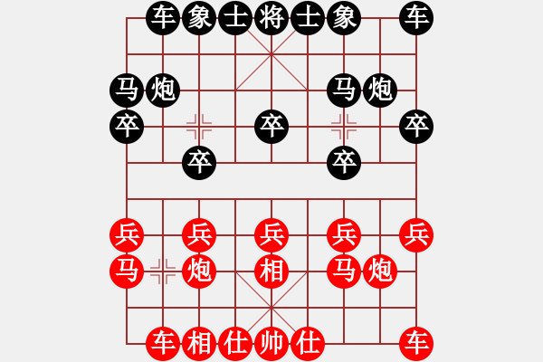 象棋棋譜圖片：沖哥(月將)-負-下山王(至尊) - 步數(shù)：10 