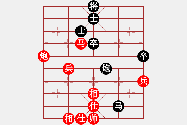 象棋棋譜圖片：運(yùn)氣轉(zhuǎn)折地 -VS- 品棋三分哥 - 步數(shù)：90 