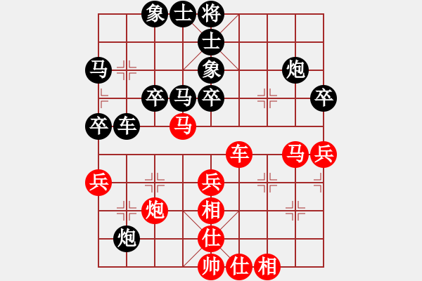 象棋棋譜圖片：：‰●【DGC龍丨智哥[紅] -VS- 博奕無雙[黑] - 步數(shù)：40 