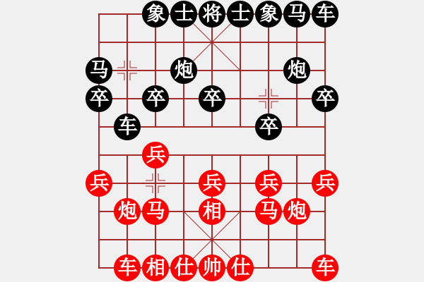 象棋棋譜圖片：150924 第6輪 第1桌 第4臺(tái) 陳星元（柔）和 陳忠毅（森） - 步數(shù)：10 