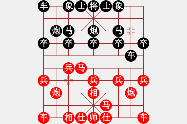 象棋棋谱图片：刘宗泽 先和 王瑞祥 - 步数：10 