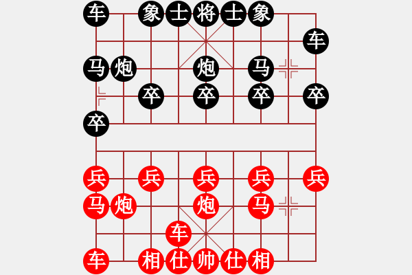 象棋棋譜圖片：棋怪[2140311763] -VS- 橫才俊儒[292832991] - 步數(shù)：10 