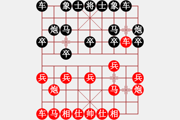 象棋棋譜圖片：白開(kāi)水 負(fù) 紫薇花對(duì)紫微郎 - 步數(shù)：10 