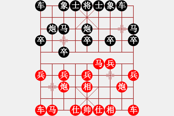 象棋棋譜圖片：灬易游[紅] -VS- 夢群、夢醒[黑] - 步數(shù)：10 