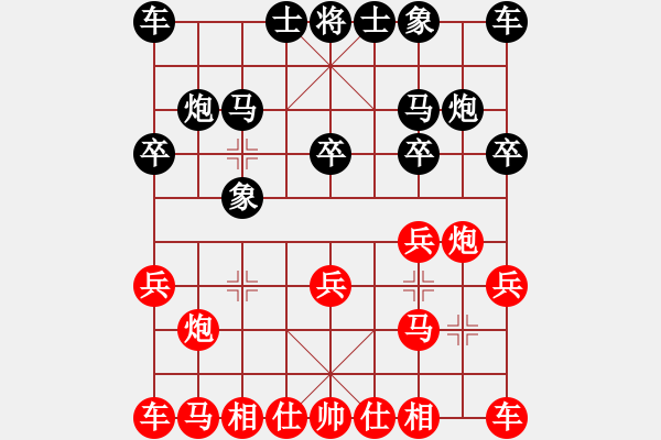 象棋棋谱图片：wscxf(9星)-胜-花拳绣腿(9星) - 步数：10 
