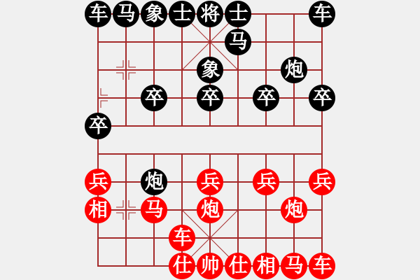 象棋棋譜圖片：橫才俊儒[紅] -VS- 李論思想[黑] - 步數(shù)：10 