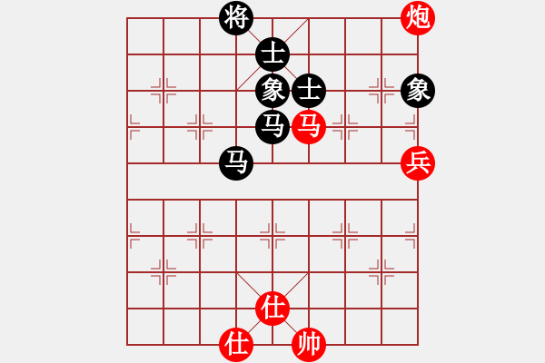 象棋棋譜圖片：59局 A07- 金鉤炮局-小蟲引擎23層 (先和) BugChess19-04-09 x64 N - 步數(shù)：120 