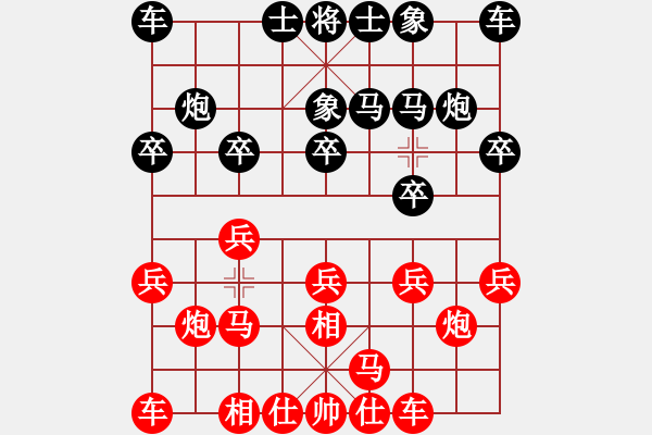 象棋棋譜圖片：測評(píng) 電腦分析 - 步數(shù)：10 