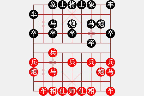 象棋棋譜圖片：跟著軟件走(6段)-和-wangxiao(9段) - 步數(shù)：10 