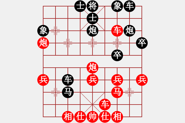 象棋棋譜圖片：簡(jiǎn)單殺棋―紅后勝 - 步數(shù)：0 