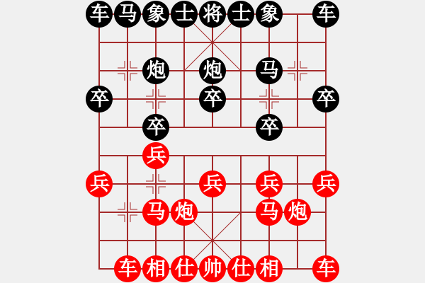 象棋棋譜圖片：精靈哥哥(月將)-和-下山王冖(月將) - 步數(shù)：10 