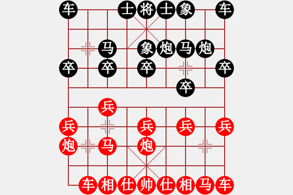 象棋棋譜圖片：劉勇 先和 許健斌         - 步數(shù)：10 