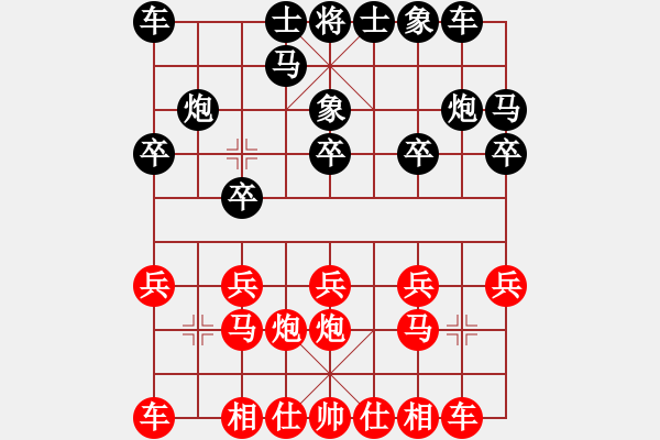 象棋棋譜圖片：2024.9.7.8.2五六炮對(duì)列拐角馬 - 步數(shù)：10 