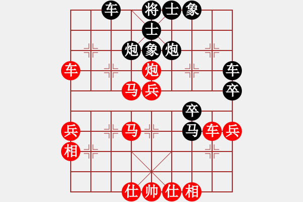 象棋棋譜圖片：五八炮對(duì)反宮馬 （黑車1平3）   張團(tuán)長(2段)-勝-初等(3段) - 步數(shù)：40 