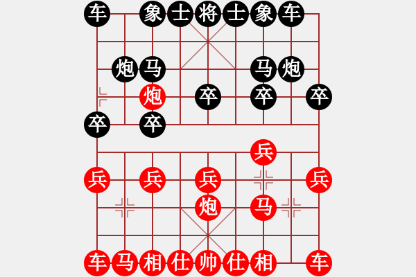 象棋棋谱图片：贵州 李越川 和 四川 李先进 - 步数：10 