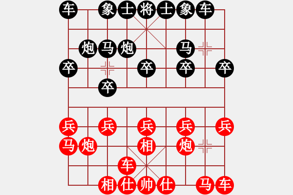 象棋棋譜圖片：第九輪 重慶張福生先勝重慶楊應(yīng)東 - 步數(shù)：10 