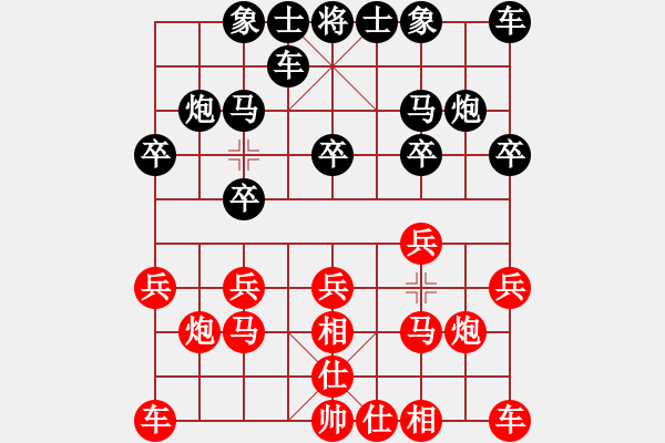 象棋棋譜圖片：二師妹(6段)-和-凱撒棋圣(8段) - 步數(shù)：10 