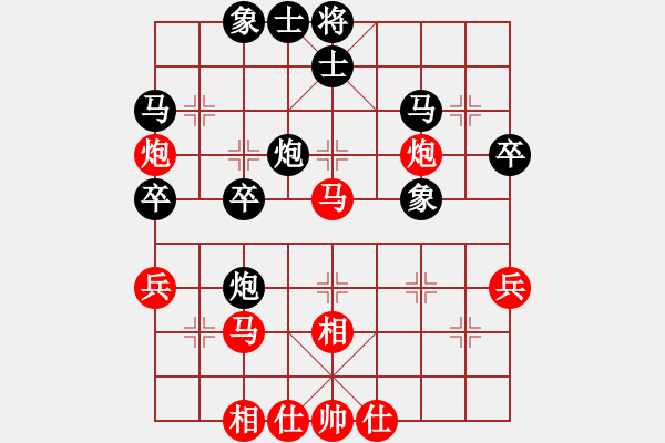 象棋棋譜圖片：qtshg(3級(jí))-負(fù)-張丹楓師父(9級(jí)) - 步數(shù)：40 