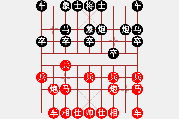 象棋棋譜圖片：awxq(2弦)-勝-clcyx(9弦) - 步數：10 