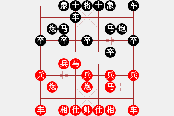 象棋棋譜圖片：黎鐸 先和 張學(xué)潮 - 步數(shù)：10 