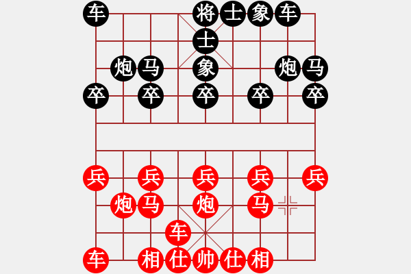 象棋棋谱图片：横才俊儒[292832991] -VS- zhangtz[1242915674] - 步数：10 