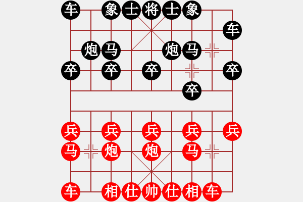 象棋棋譜圖片：五七炮對反宮馬（旋風(fēng)12層先勝巫師5.33專業(yè)級） - 步數(shù)：10 