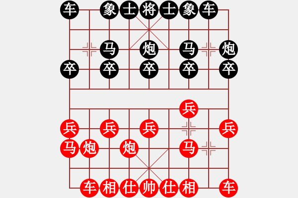 象棋棋譜圖片：春天先負不會順炮 - 步數(shù)：10 