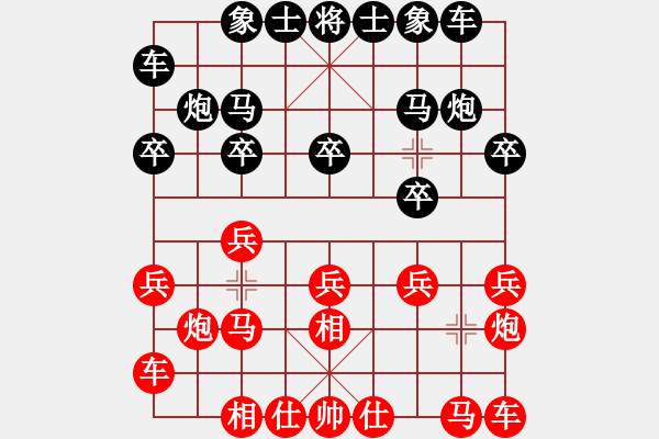 象棋棋譜圖片：天天象棋棋王賽8進4 心武殘篇 （先和）注冊 - 步數(shù)：10 