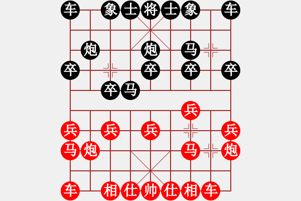 象棋棋譜圖片：ayxq(8段)-和-小黑幫麒麟(7段) - 步數(shù)：10 