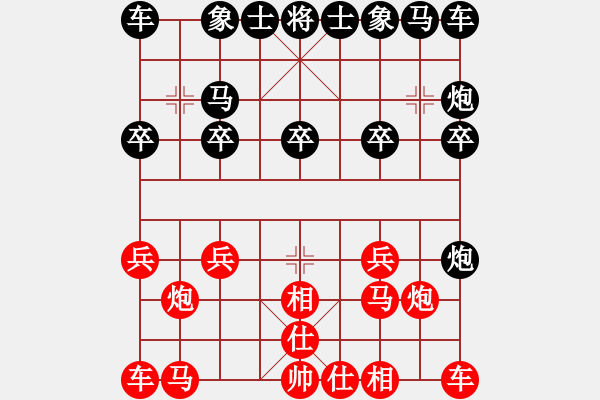 象棋棋譜圖片：看女兒洗澡(7段)-負(fù)-快樂(lè)夢(mèng)小雪(9段) - 步數(shù)：10 