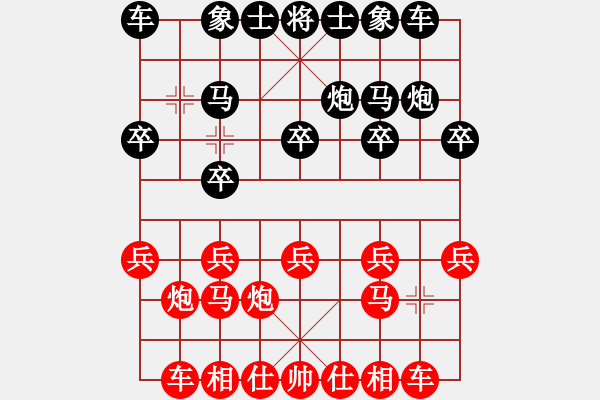 象棋棋譜圖片：過宮炮對(duì)黑3路卒右過宮炮（和棋 - 步數(shù)：10 