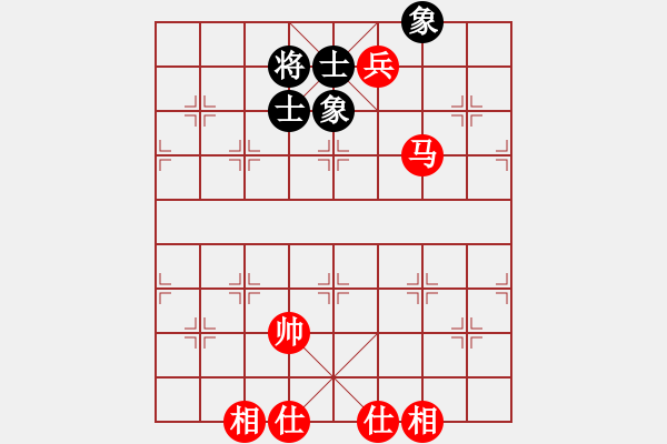 象棋棋譜圖片：馬兵對(duì)士象全，閑著第一，陣型次之，紅等著控盤 - 步數(shù)：0 