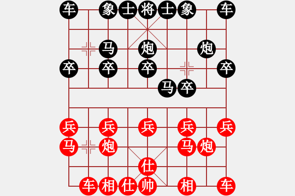 象棋棋譜圖片：陳孝坤     先負(fù) 李軒       - 步數(shù)：10 