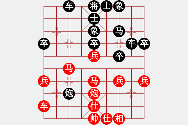 象棋棋譜圖片：棋將仙老(8級(jí))-負(fù)-東營(yíng)第八名(3級(jí)) - 步數(shù)：40 