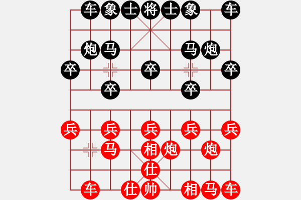 象棋棋譜圖片：齊天大勝[紅] -VS- 負(fù)分太后 魚[黑](10) - 步數(shù)：10 