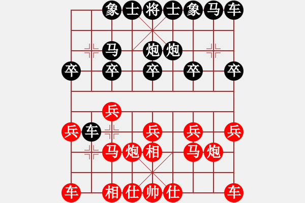 象棋棋譜圖片：玄機(jī)飛相布角炮 重創(chuàng)翩翩黃勁松 - 步數(shù)：10 