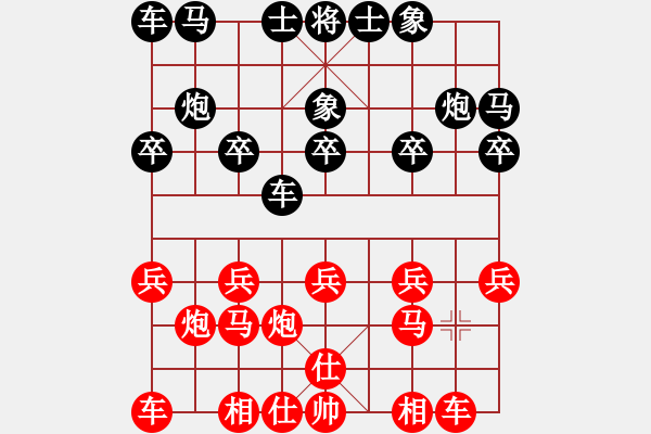 象棋棋谱图片：张亮 先胜 付敏 - 步数：10 