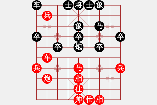 象棋棋譜圖片：cccvvvcv(1段)-負-初學者之一(4段) - 步數(shù)：40 