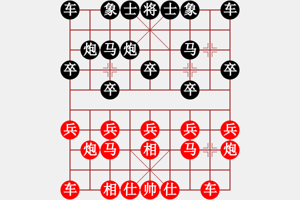 象棋棋譜圖片：象棋呂欽(2級)-勝-至簡先生(9級) - 步數(shù)：10 