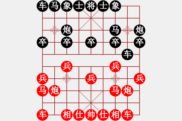 象棋棋谱图片：阎文清 先和 滕飞 - 步数：10 