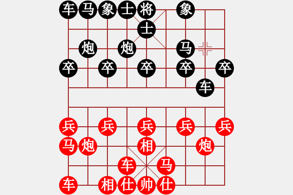 象棋棋譜圖片：王永強(qiáng)         先和 陳信安         - 步數(shù)：10 